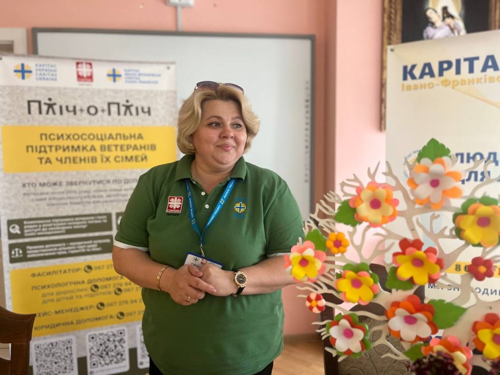 У Карітасі Франківська ветерани вчаться долати стрес та адаптуватися до мирного життя